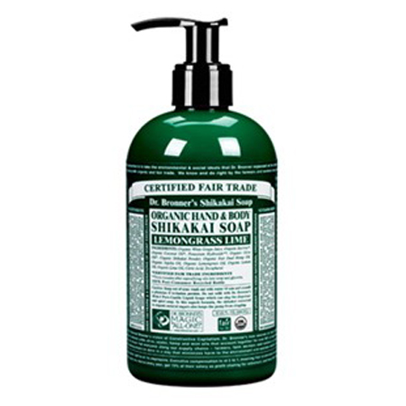 Dr. Bronner's Organic Hand & Body Shikakai Soap Lemongrass Lime (355mL)